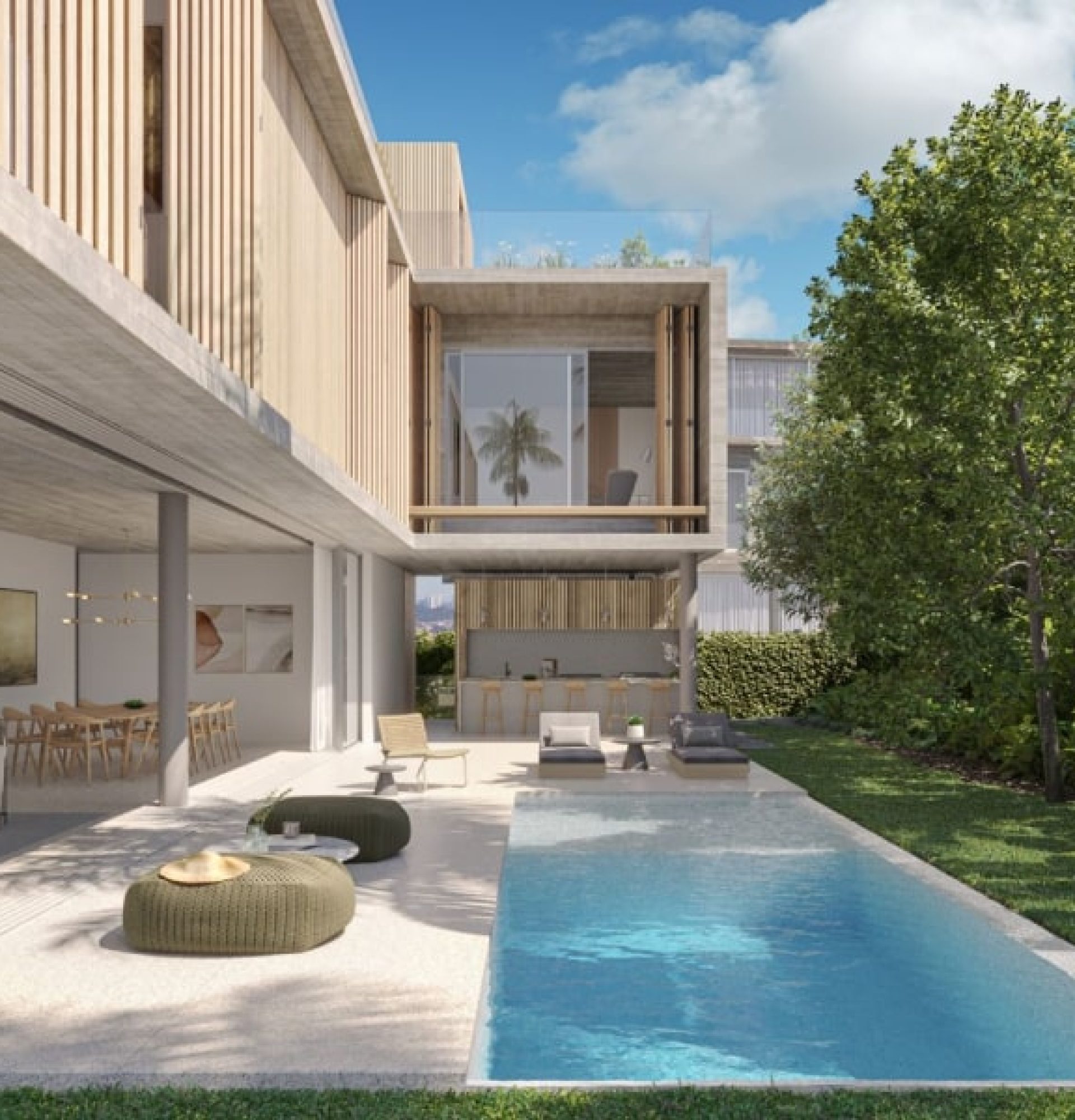 Perspectiva artística da residencial jardim