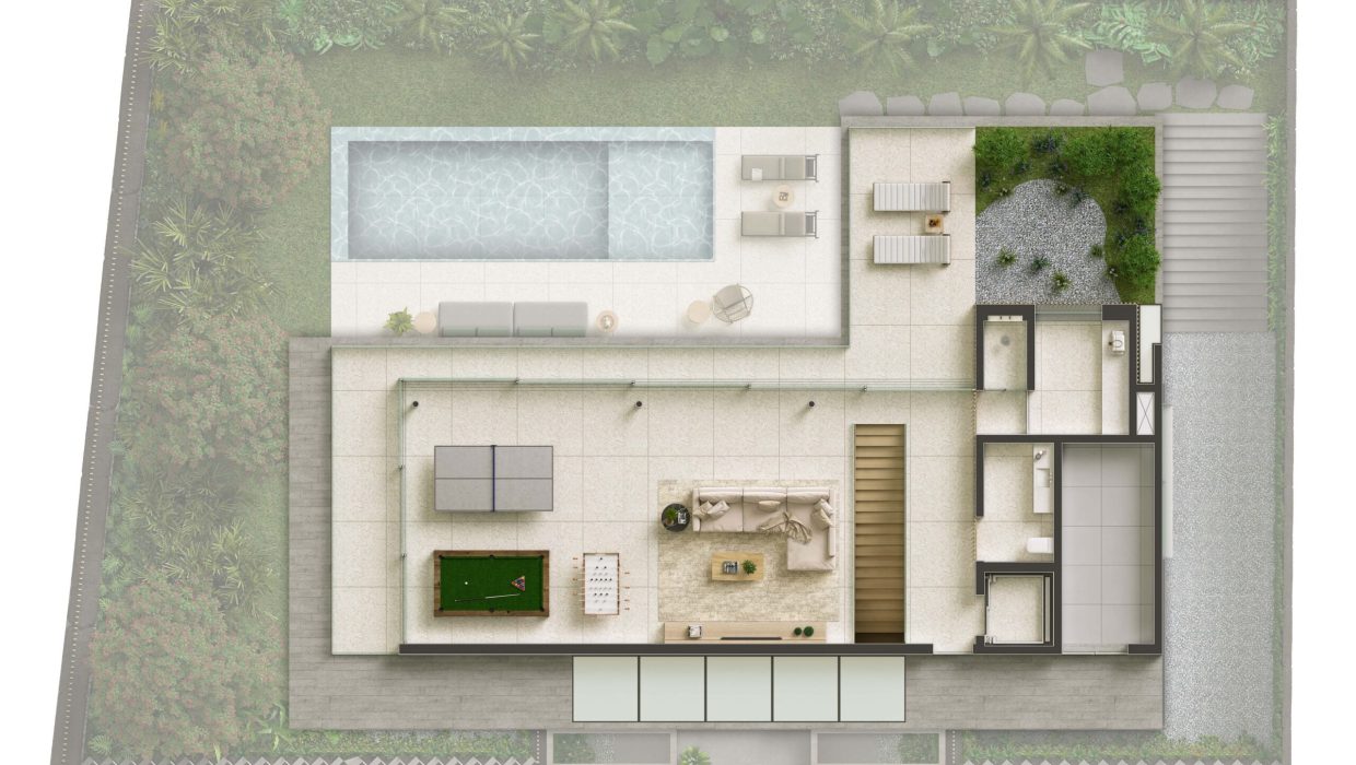 Planta da Cobertura/Espaço Multifuncional da tipologia A