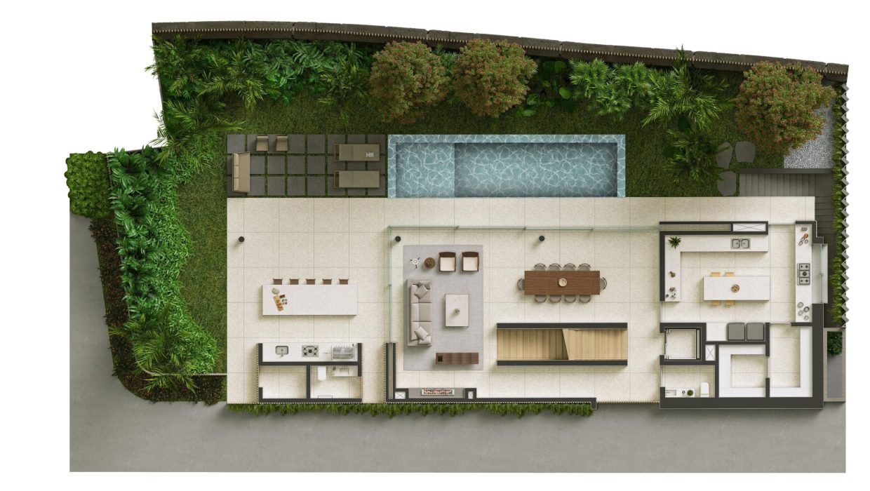 Planta do Térreo/Social da tipologia B