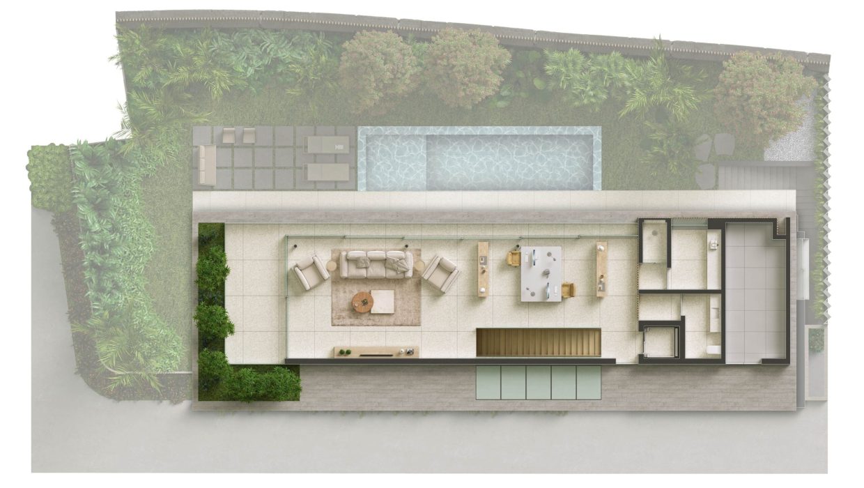 Planta da Cobertura/Espaço Multifuncional da tipologia B